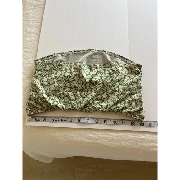 Babydoll Y2K Forest Fairy Festival Going Out Eyelet Floral Womens Top Green L - Picture 5 of 7